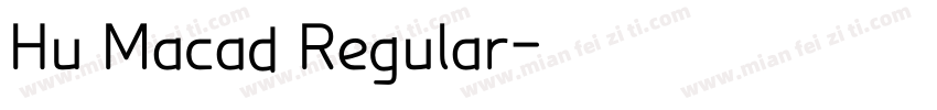 Hu Macad Regular字体转换